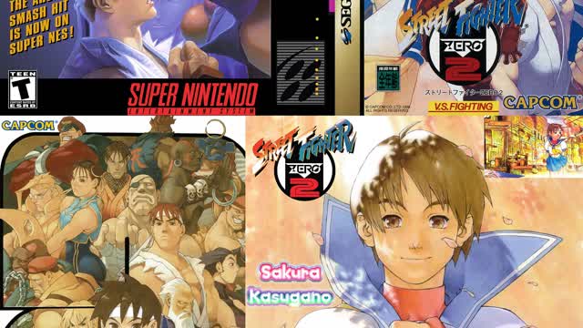 Street Fighter Alpha 2 (Original Soundtrack) - Sakura Kasuganos Stage Theme [SNES VS Sega Saturn]