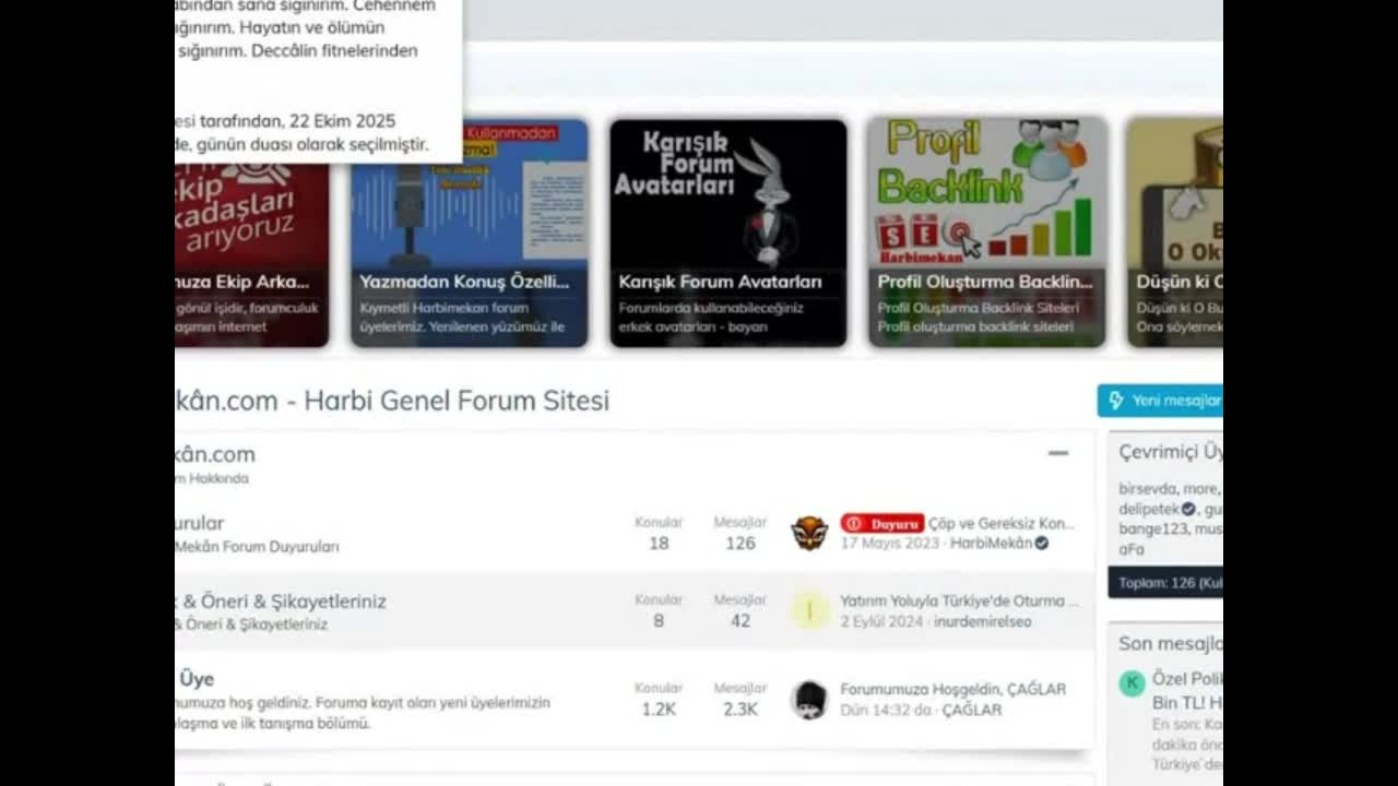 Harbi Genel Forum Siteleri