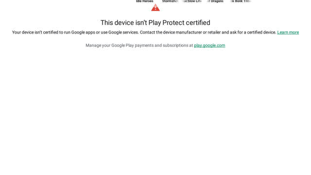 WHY IS GOOGLE THINKING THAT MY BLUESTACKS VM IS NOT PLAY PROTECTED CERNEFIED