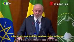 Brazil Lula da Silva compares Israels actions in Gaza to Adolf Hitlers campaign to exterminate the