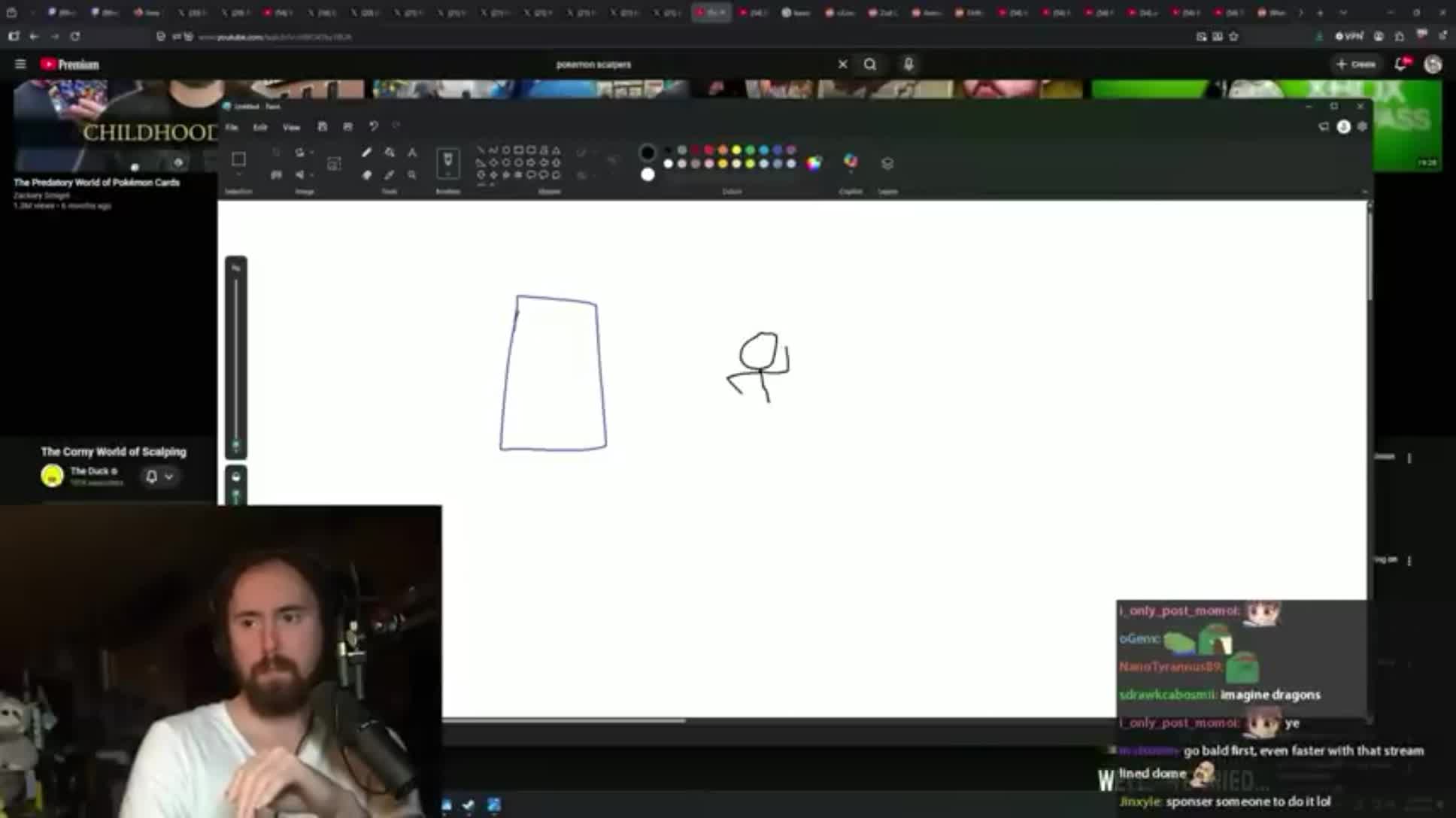 Asmongold nearly drew a swastika