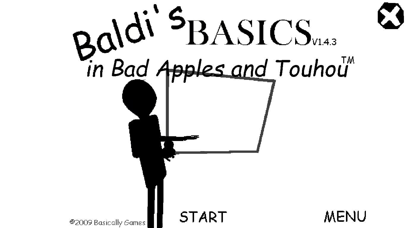 Bad Apple, but it's the Baldi's Basics main intro