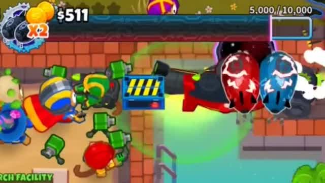 Bloons TD 6 Boss Gameplay with Music only: The Reality Warper Phayze!