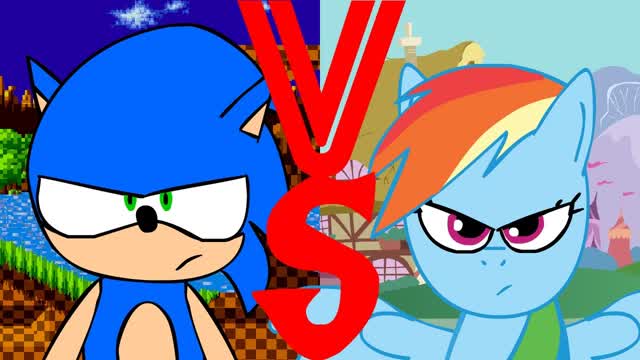 Sonic VS Rainbow Dash