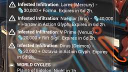 Warframe Alert: Darvos Deals + Infested Infiltration