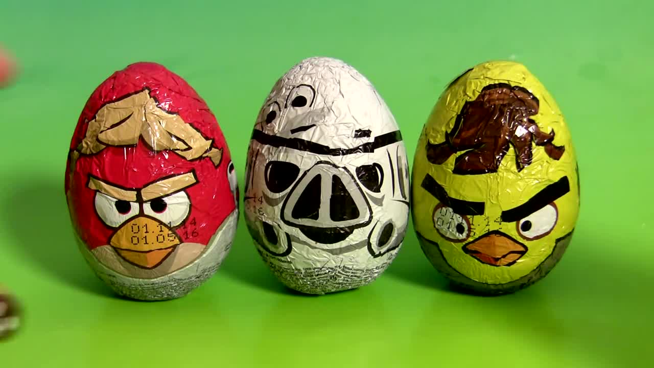 Angry Birds Star Wars Surprise Eggs same as Kinder Huevos Sorpresa