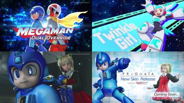 Mega Man Dual Override Sneak Preview Gameplay Trailer + Roll Chan DLC Costume Skin for Pragmata