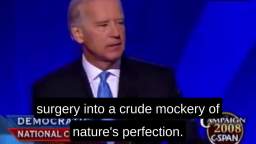 Joe Biden on trannies speech