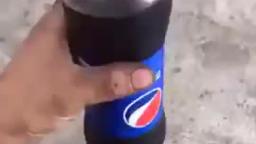 Pepsi Cola Bottle On A Drill