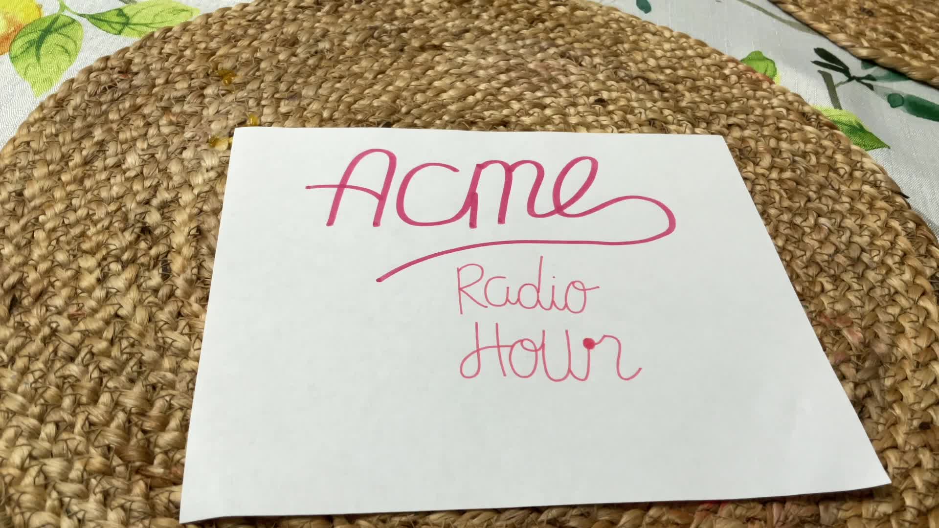 ACME Radio Hour Opening