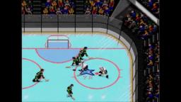 NHL 94 - Empty Net Goal - Sega Genesis Gameplay