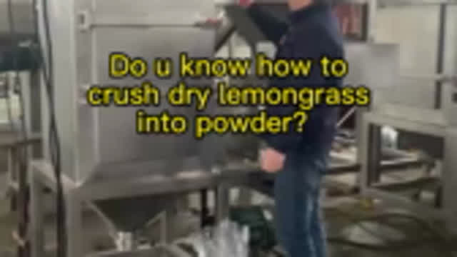 Do u know how to crush dry lemongrass into powder?