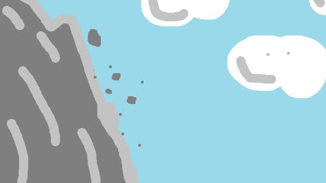 Drawing a simple mountain in MS Paint