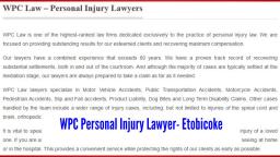 Personal Injury Lawyer Etobicoke - WPC Personal Injury Lawyer (800) 299-0336