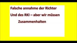 Falsche Aussagen von RKi und Richtern