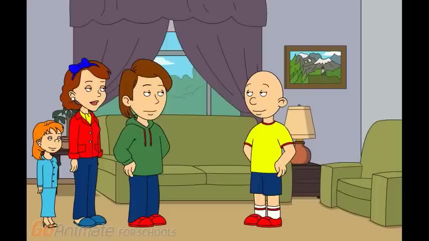 Caillou Misbehaves At Breakfast