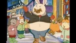BUSTER BAXTER EATS UP ALL OF THE POOPY IN HIS SURROUNDING ARE AND THEN EXPLODES