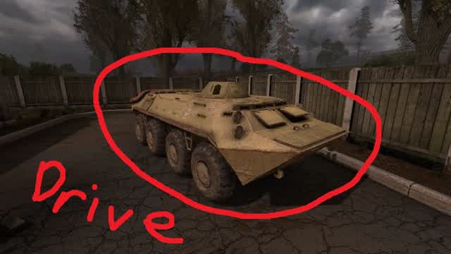How to drive the BTR in STALKER Shadow of Chernobyl