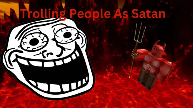 Trolling people As Satan in Roblox Brookhaven