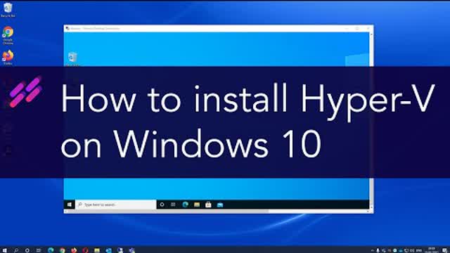 How to install Hyper V on Windows 10 Pro