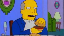 Steamed Hams but Bart leaves a flaming bag for Skinner