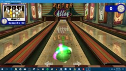 Playing some Gutter Ball Gold Pin Bowling
