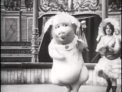 The Dancing Pig / Le Cochon Danseur (1907) CREEPY
