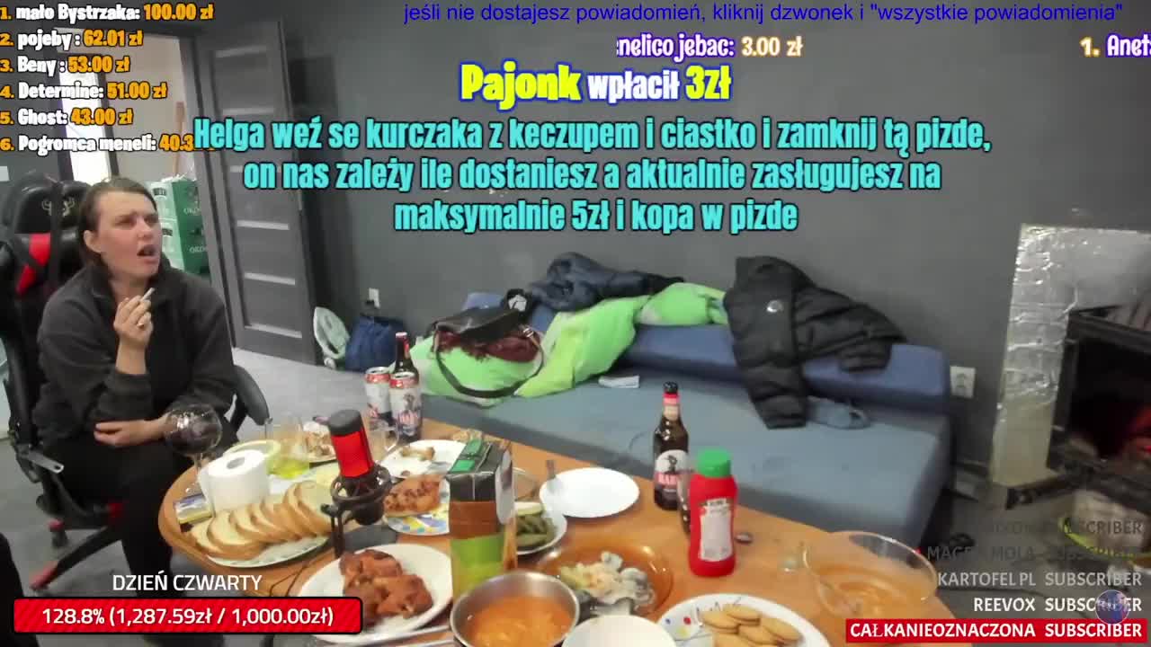 Moja partnerka Helga pozdrawia wszystkich widzów z czatu - BystrzakTV