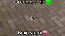 Green needle brain storm nword