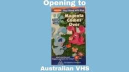 Opening to Blues Clues Magenta Comes Over Australian VHS