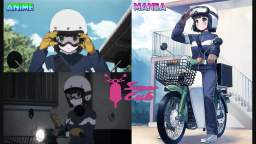 Super Cub - Koguma suits up for the Stormy Rainy Weather (Anime VS Manga Comparisions)
