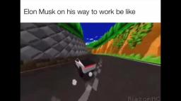 elon on his way to work