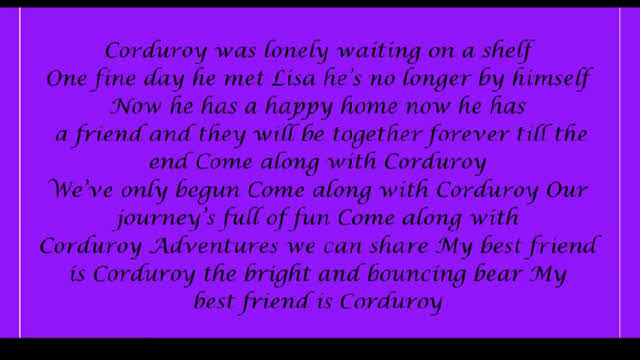 Corduroy Theme Song Lyrics