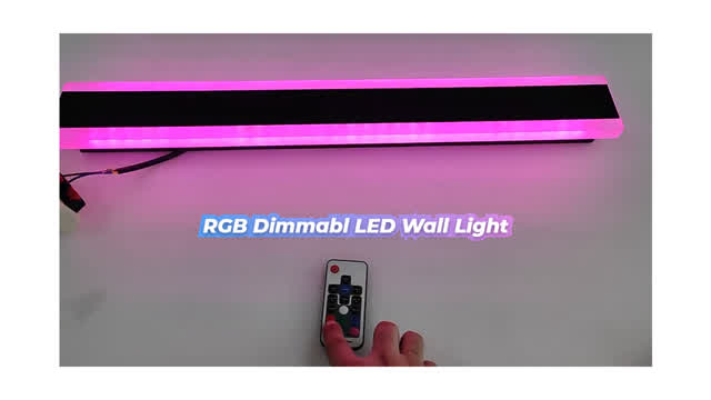 Linear Strip RGB LED Wall Light