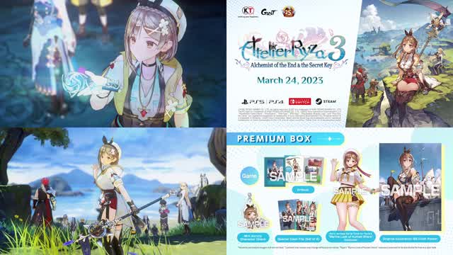 Atelier Ryza 3: Alchemist of the End & the Secret Key  [March,24th,2023] New Release Date Trailer