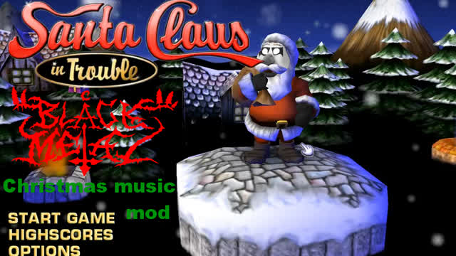 Santa Claus in Trouble - Black metal Christmas music mod