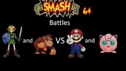 Super Smash Bros 64 Battles #30: Link and Donkey Kong vs Mario and Jigglypuff