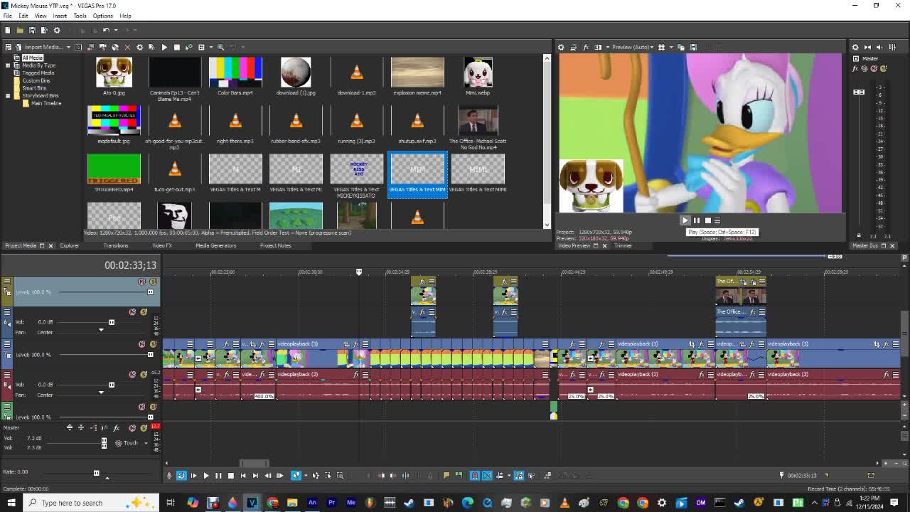 Mickey Mouse clubhouse YTP recording test