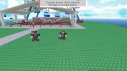 Playing Roblox Natural Disaster Survival