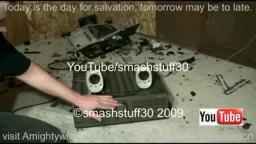 blow up Polk audio speakers