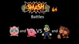 Super Smash Bros 64 Battles #118: Jigglypuff and Kirby vs Luigi and Donkey Kong