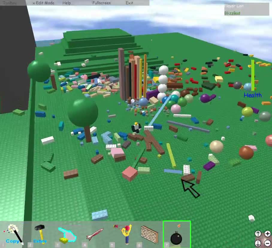 ROBLOX animation update & blow up bricks ROBLOX animation update & blow up bricks