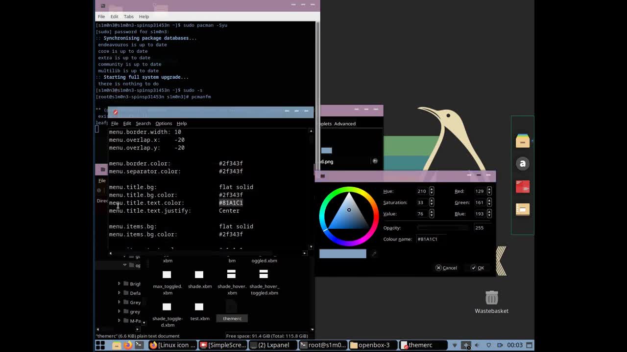 LXDE Customization: Lain theme (simple and easy)