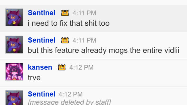 Message to @Sentinel