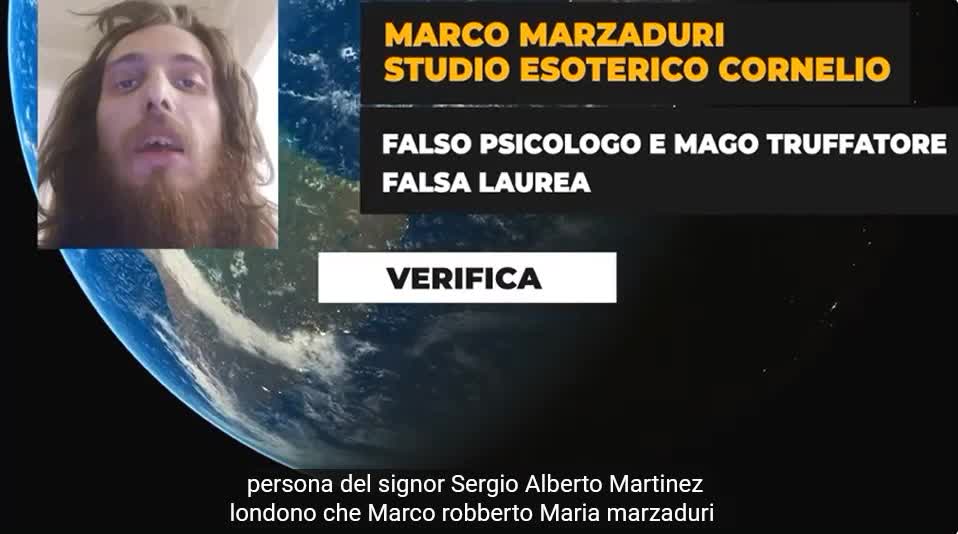 FALSO PSICOLOGO MARZADURI MARCO SENZA Nè ARTE E PARTE SOLO UN MILLANTATORE TRUFFATORE SERIALE