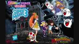 Toad and Glitter Clover Explore a Haunted House Wallpaper