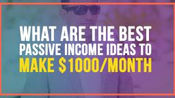 EARN $1000 PASSIVE INCOME WITH THIS ONE SIMPLE TRICK!