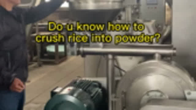 Do u know how to crush rice into powder by rice grinding machine?
