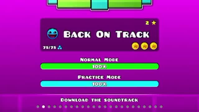 Geometry Dash - Back on Track (all coins)