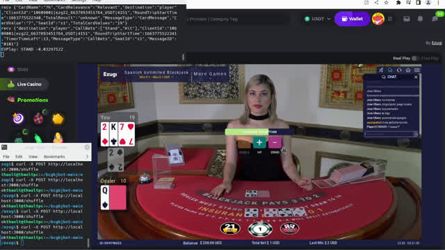 Live Dealer Blackjack Bot Perfect Strategy + Counting for AP